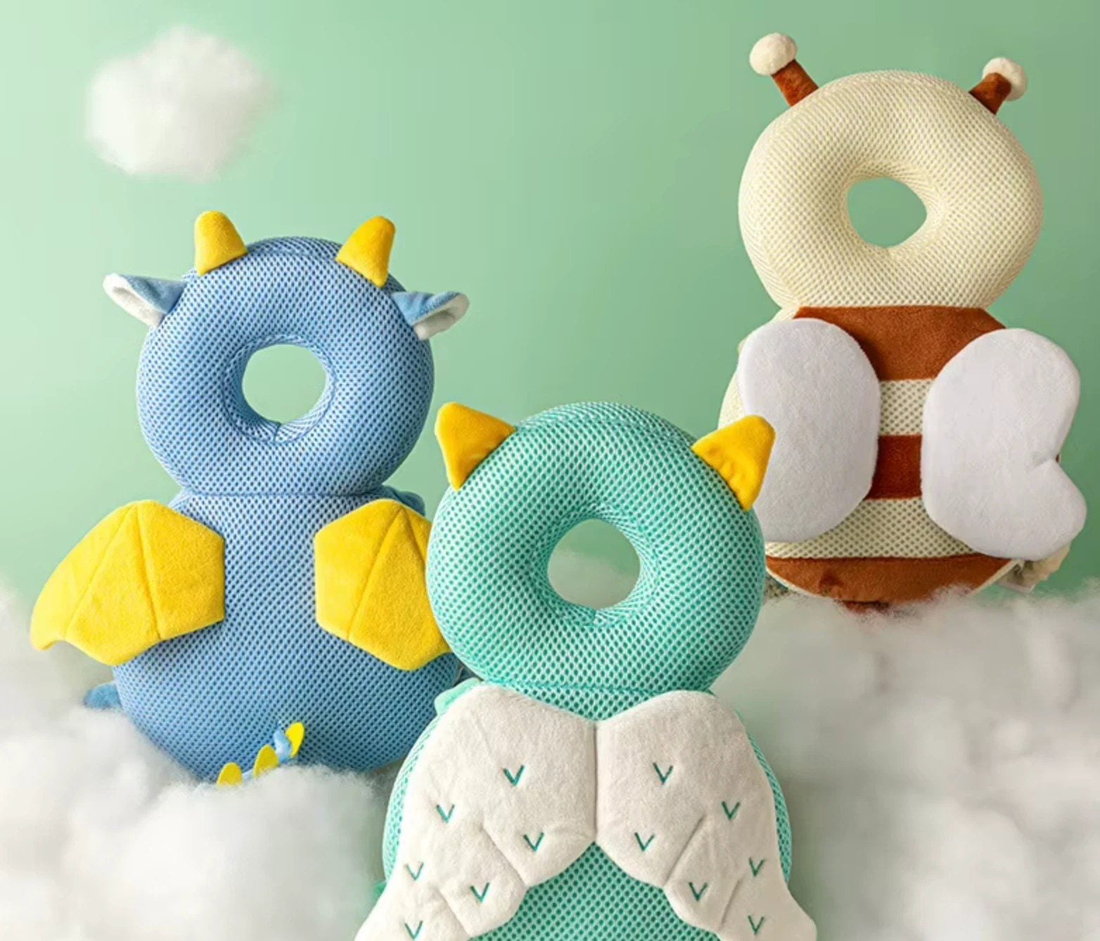 LittleTumble Backpacks in dragon, owl and bee designs